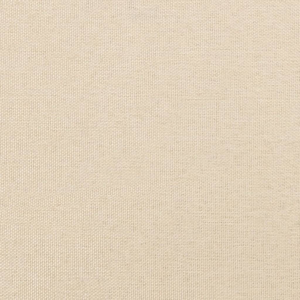 vidaXL Rama łóżka bez materaca Kremowa 80x200 cm Tkanina