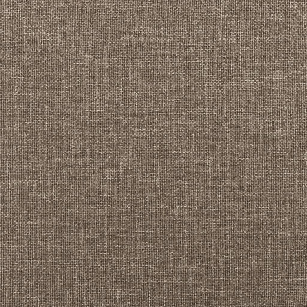 vidaXL Rama łóżka bez materaca Taupe 90x200 cm Tkanina