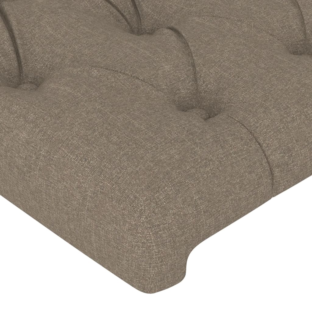 vidaXL Rama łóżka bez materaca Taupe 90x200 cm Tkanina