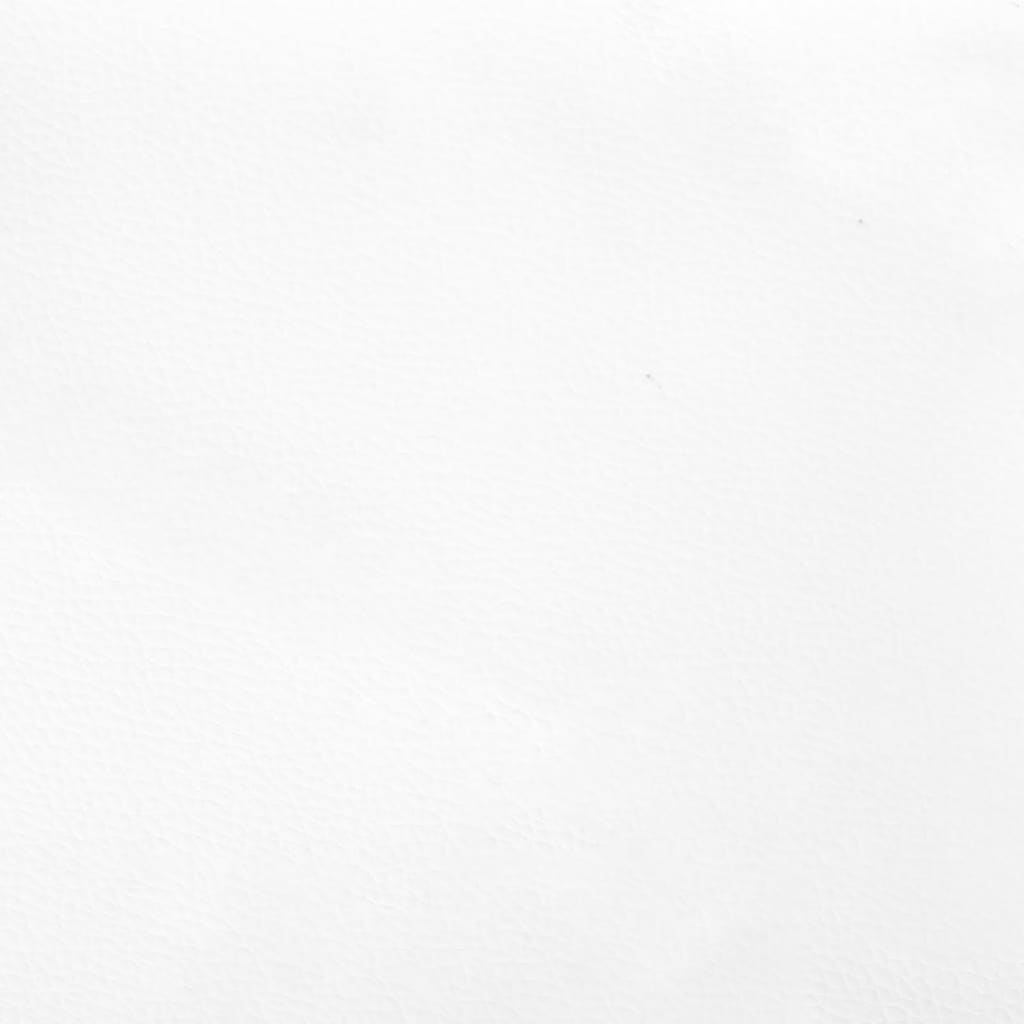 vidaXL Rama łóżka z zagłówkiem, biała, 90x190 cm, sztuczna skóra