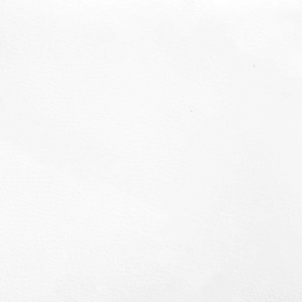vidaXL Rama łóżka z zagłówkiem, biała, 180x200 cm, sztuczna skóra