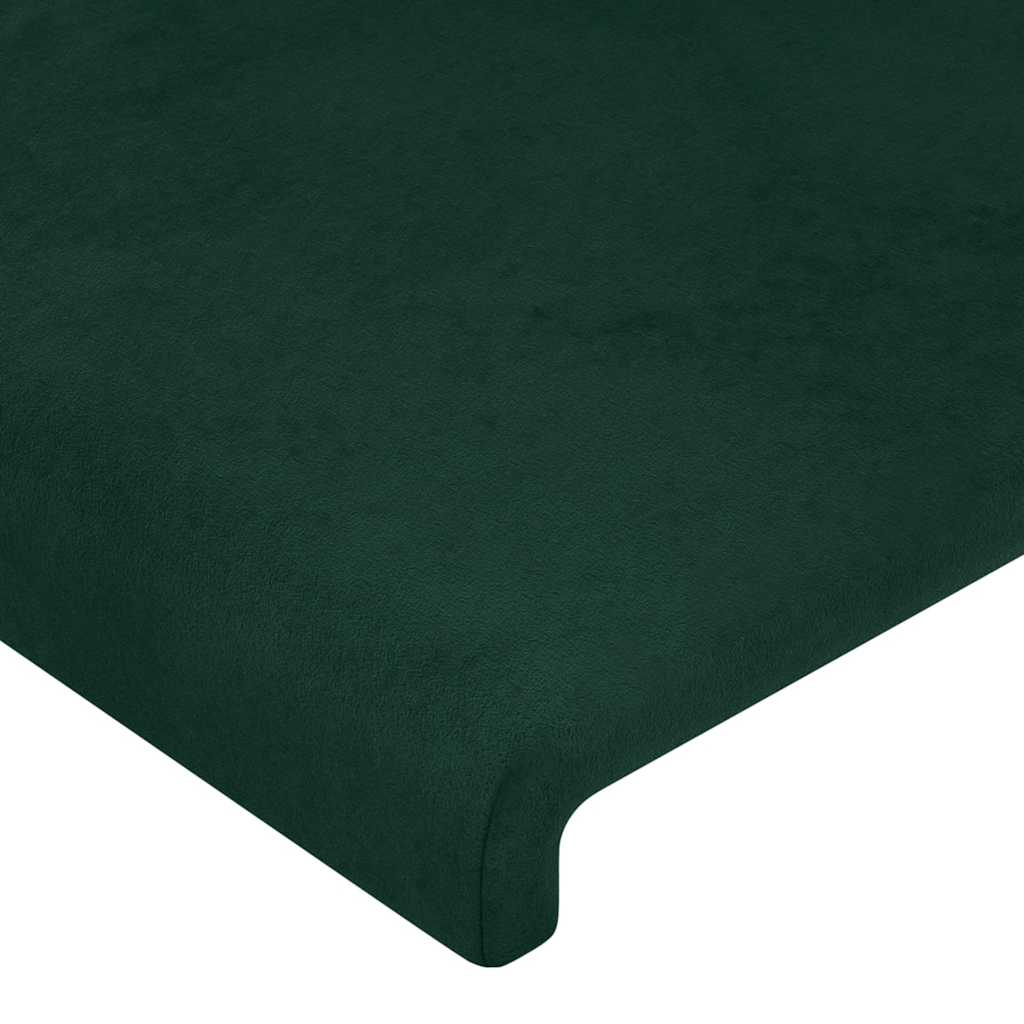 vidaXL Rama łóżka bez materaca, ciemnozielone, 80x200 cm, aksamitne