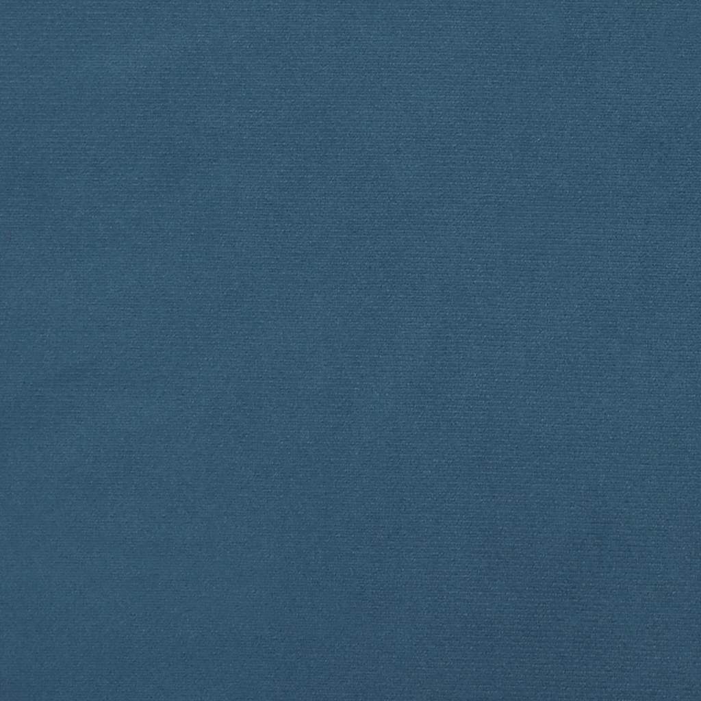 vidaXL Rama łóżka bez materaca, ciemnoniebieska, 90x200 cm, aksamitna