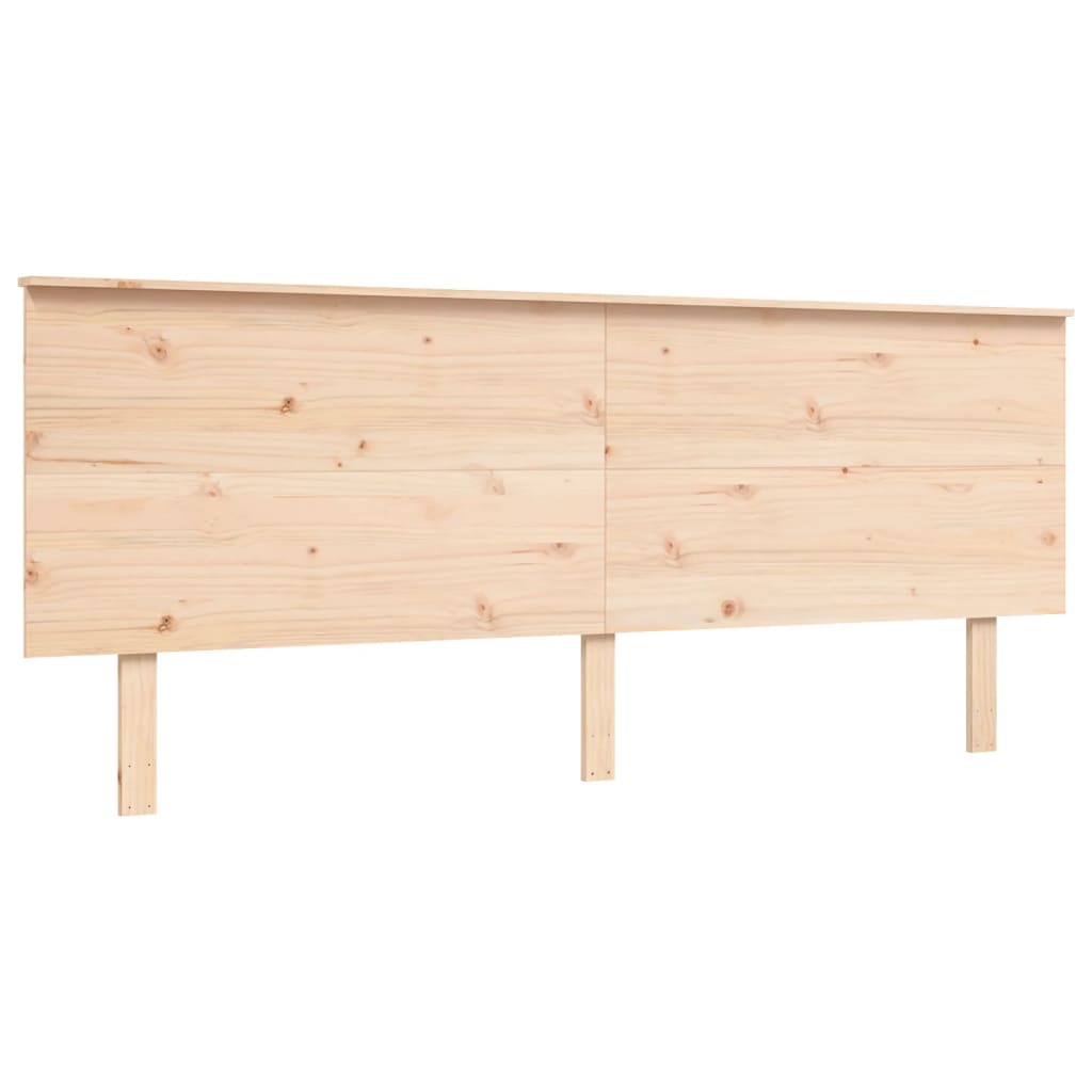 vidaXL Łóżko dla seniora, rama z wezgłowiem, 200x200 cm, lite drewno
