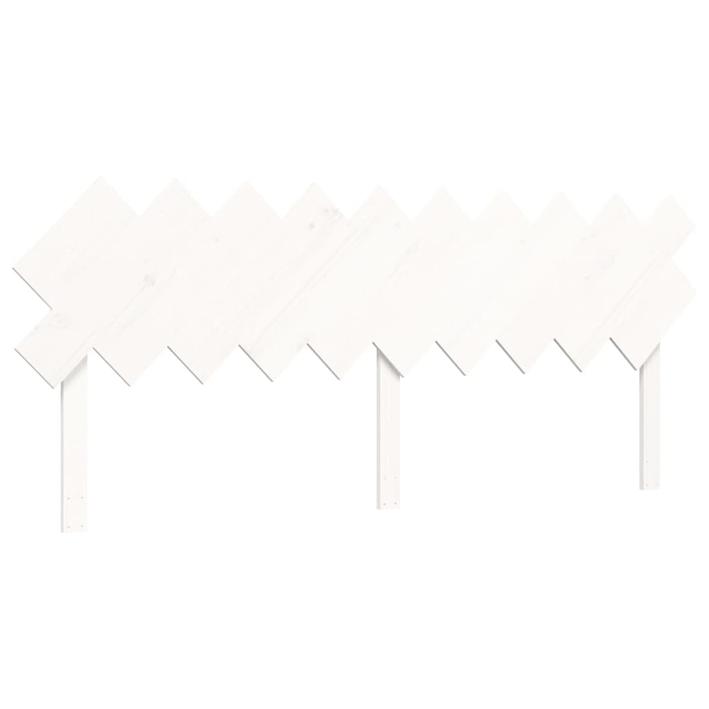 vidaXL Łóżko dla seniora, z wezgłowiem, białe, 200x200 cm, lite drewno