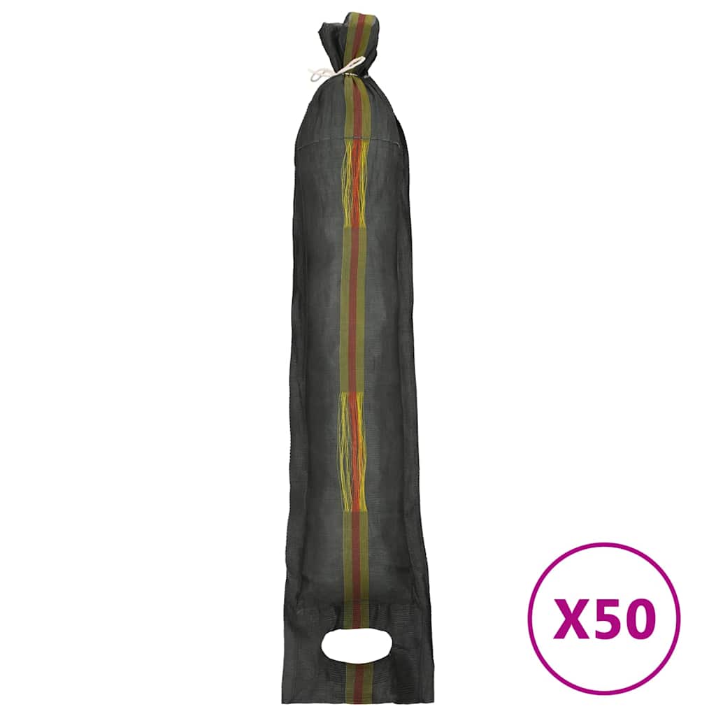 vidaXL Worki przeciwpowodziowe, 50 szt., ciemnozielone, 103x25 cm HDPE