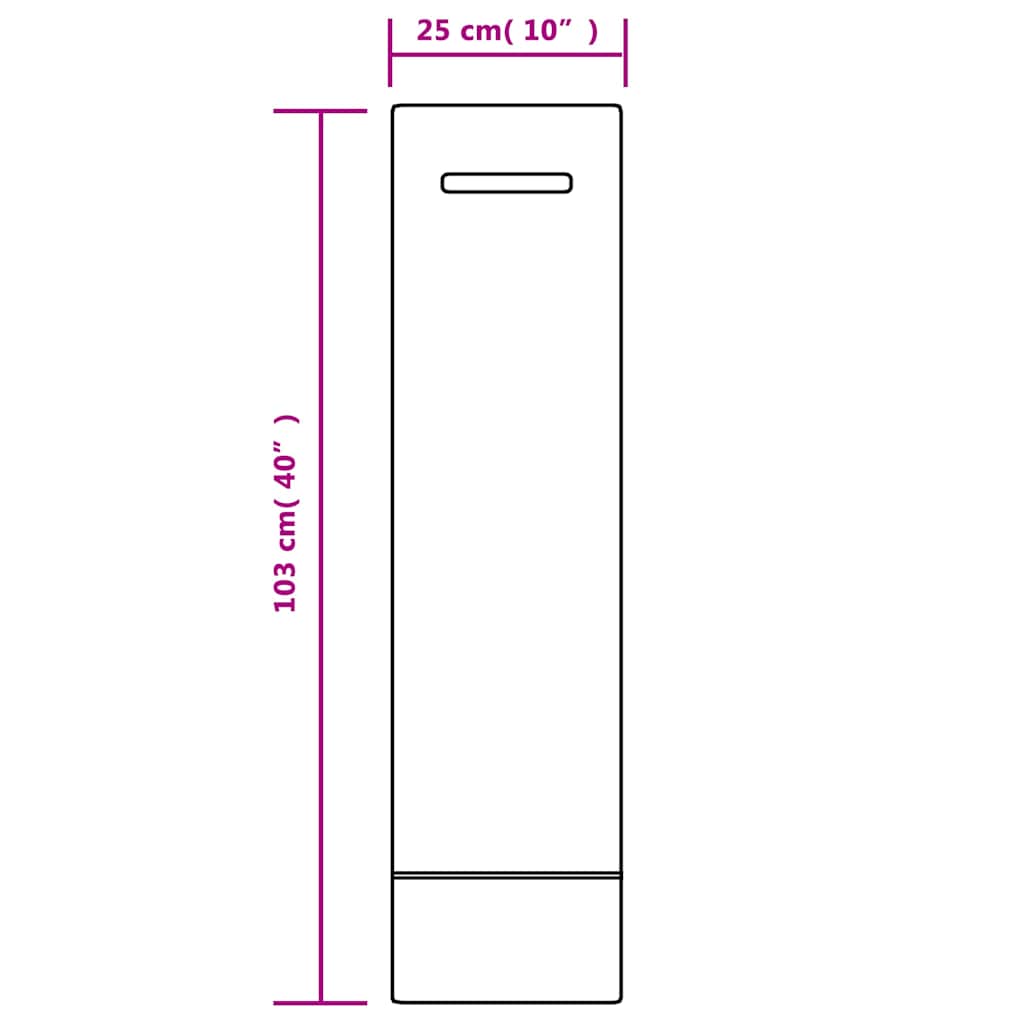 vidaXL Worki przeciwpowodziowe, 100 szt, ciemnozielone, 103x25 cm HDPE