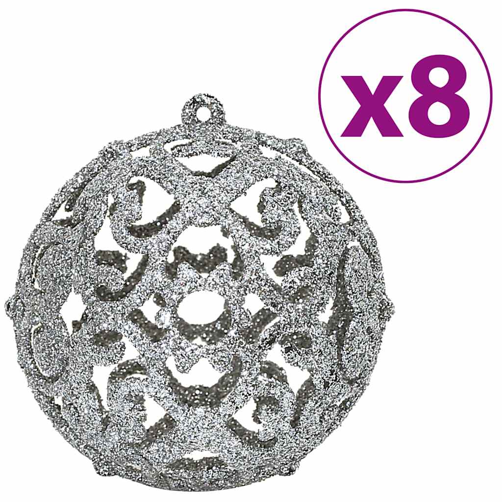 vidaXL Bombki świąteczne, 100 szt., szare, 3/4/6 cm