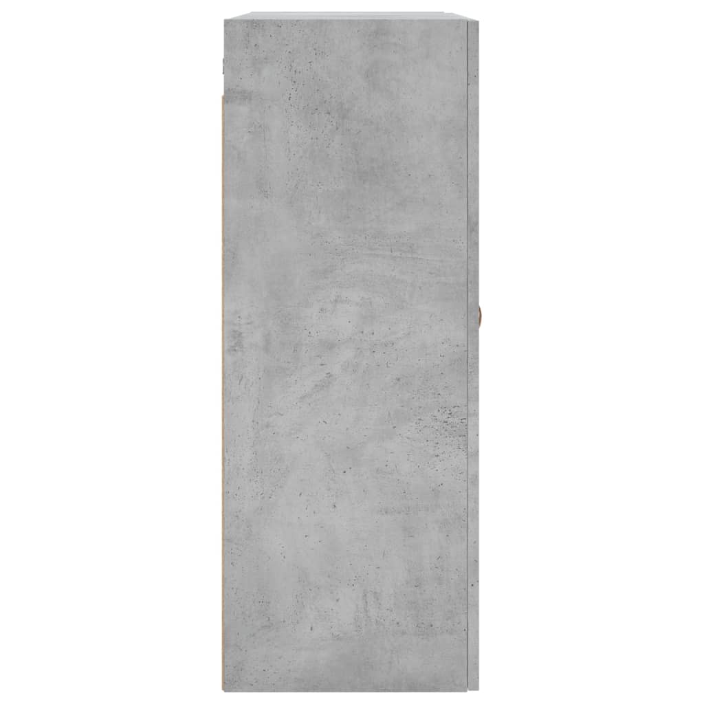vidaXL Szafki wiszące, szarość betonu, 2 szt., 69,5x34x90 cm