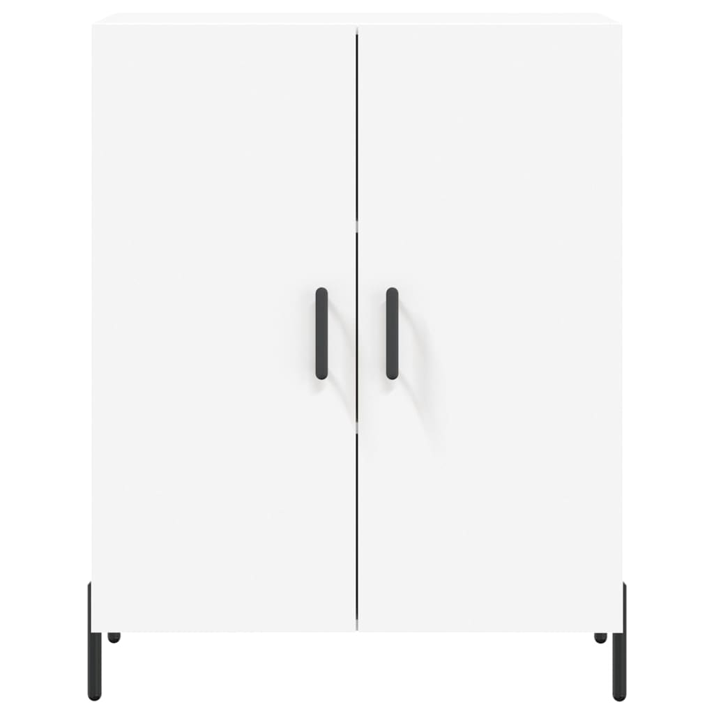 vidaXL Witrynka, biała, 69,5x34x180 cm, materiał drewnopochodny