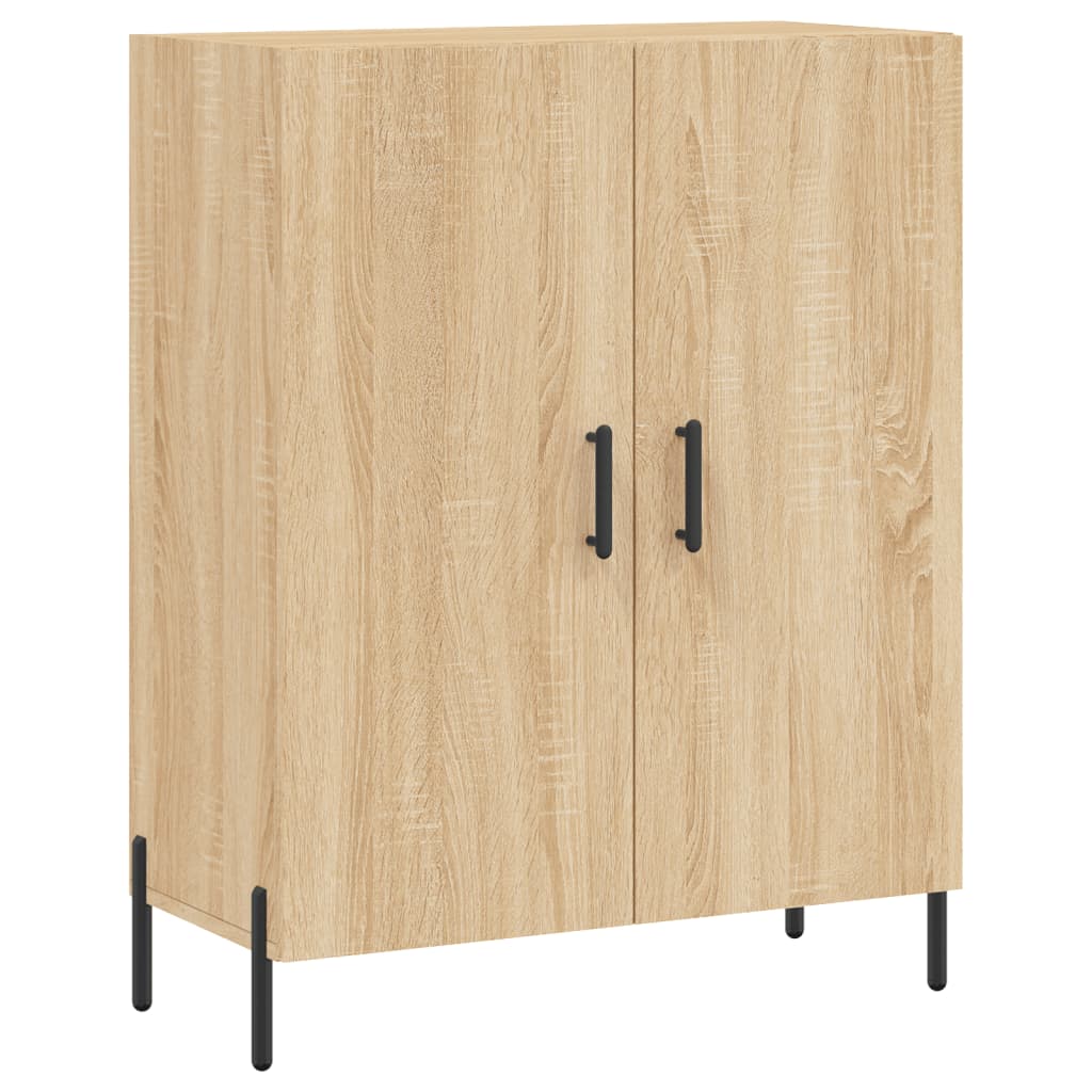 vidaXL Witrynka, dąb sonoma, 69,5x34x180 cm, materiał drewnopochodny