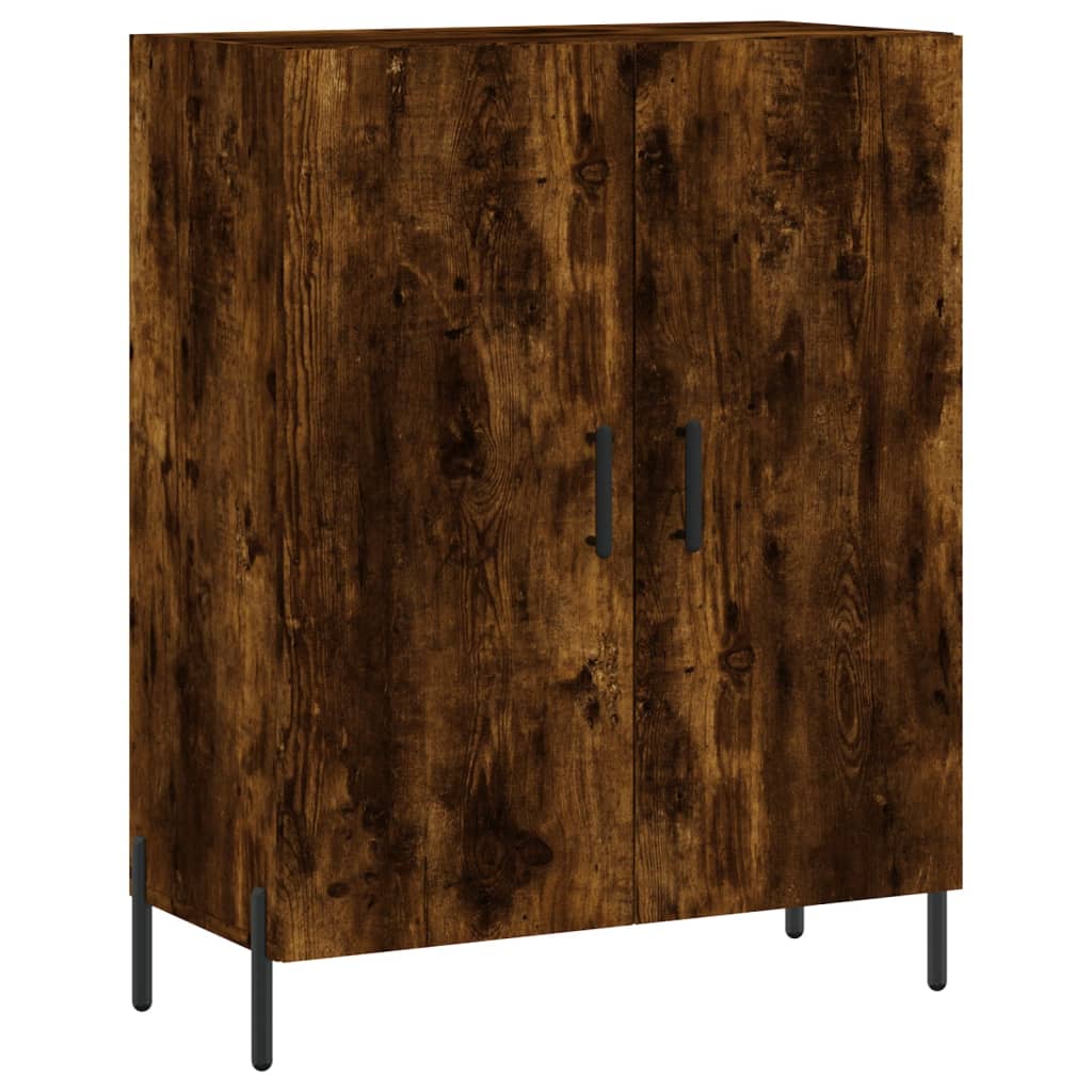 vidaXL Witrynka przydymiony dąb 69,5x34x180 cm materiał drewnopochodny