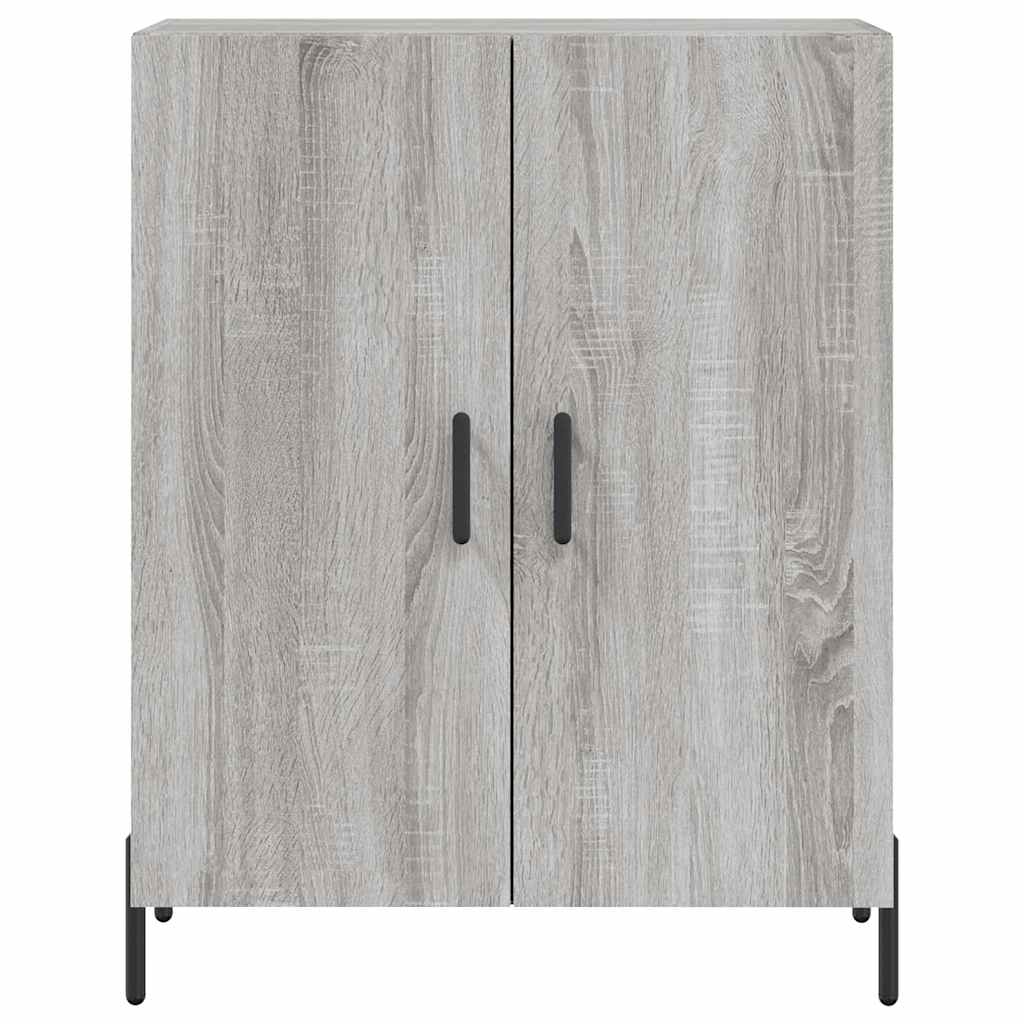 vidaXL Witrynka szary dąb sonoma 69,5x34x180cm materiał drewnopochodny