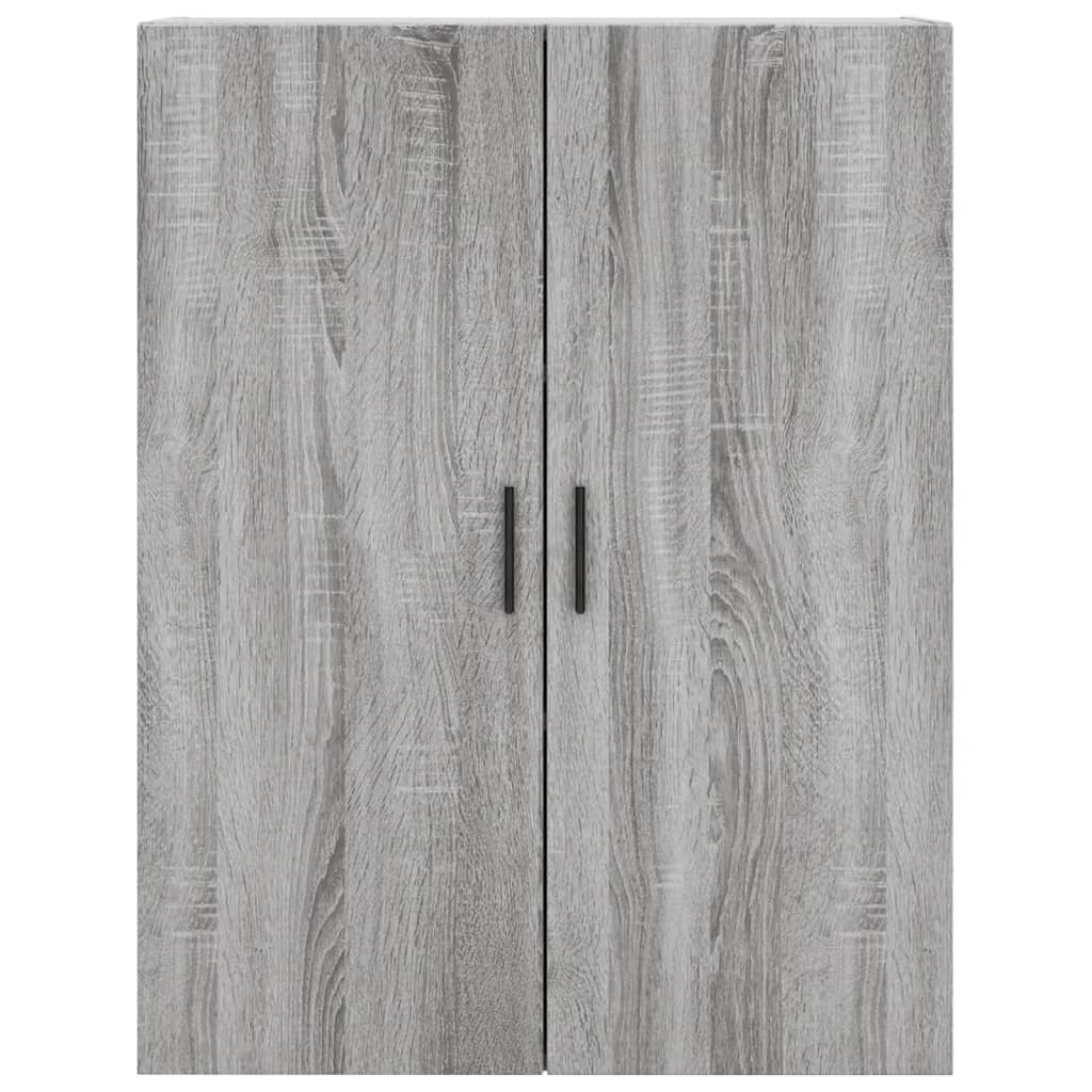 vidaXL Witrynka szary dąb sonoma 69,5x34x180cm materiał drewnopochodny