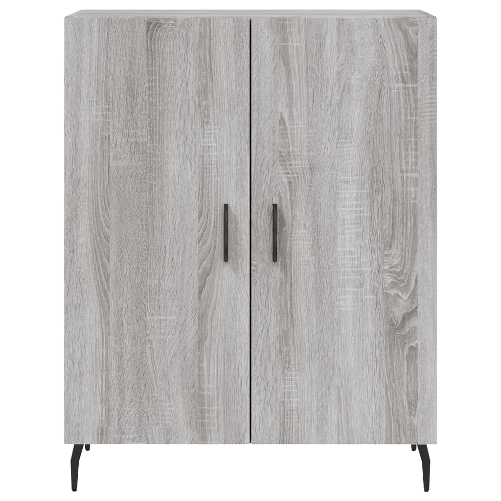 vidaXL Witrynka szary dąb sonoma 69,5x34x180cm materiał drewnopochodny