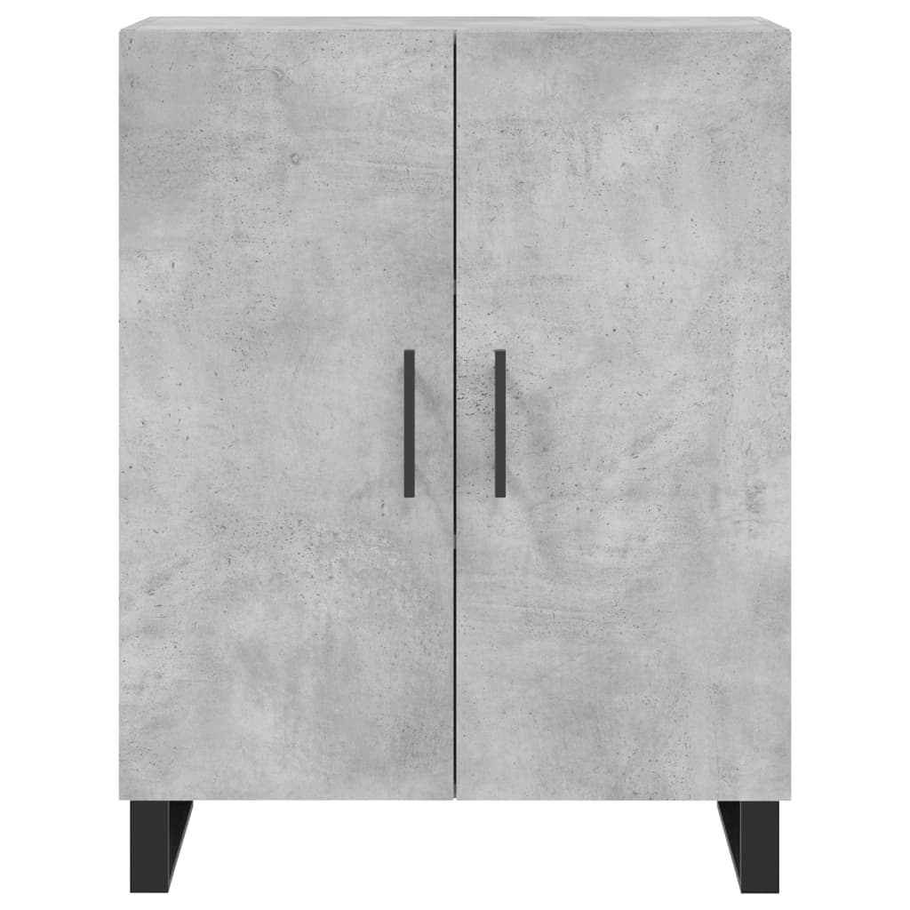 vidaXL Witrynka, szarość betonu 69,5x34x180 cm materiał drewnopochodny