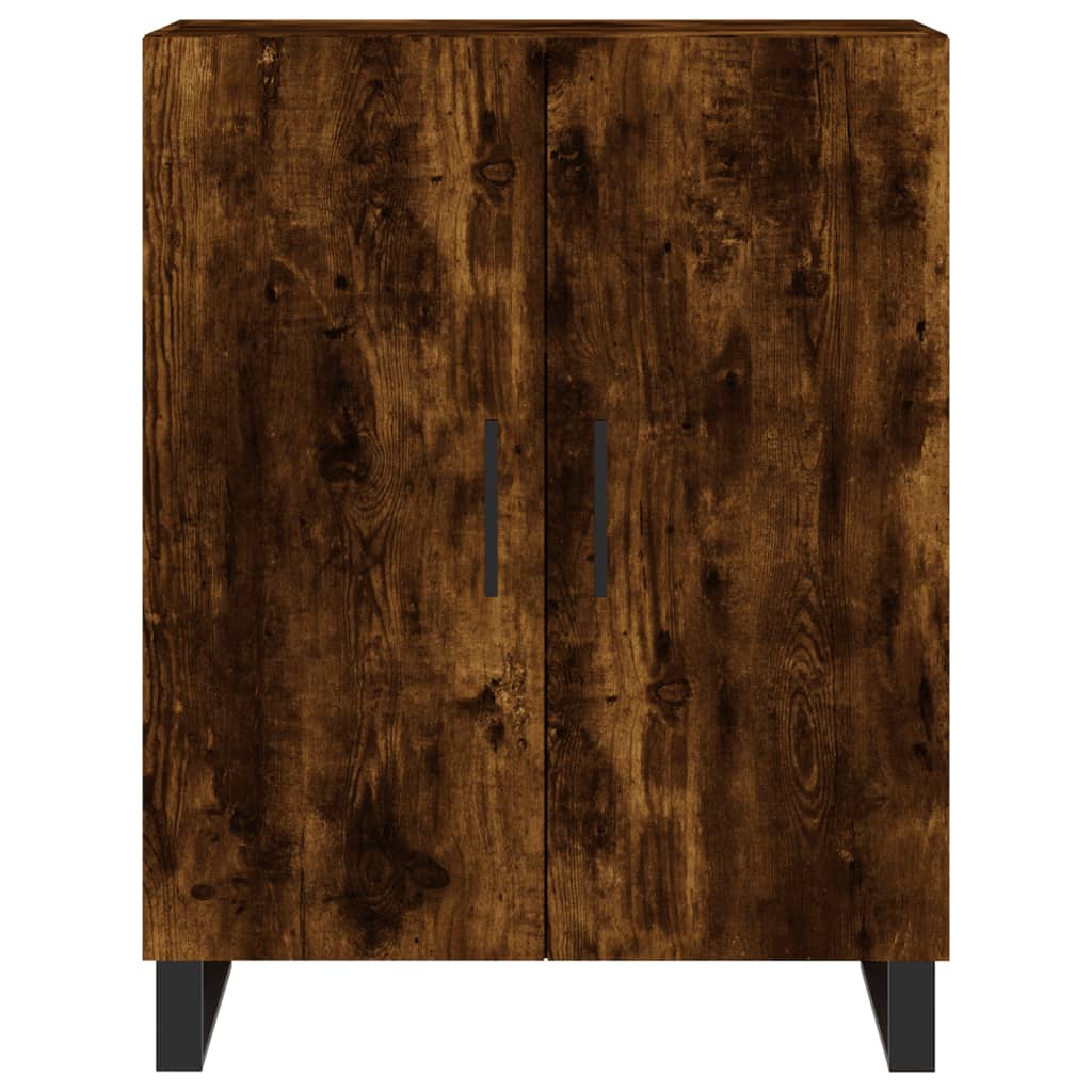 vidaXL Witrynka przydymiony dąb 69,5x34x180 cm materiał drewnopochodny