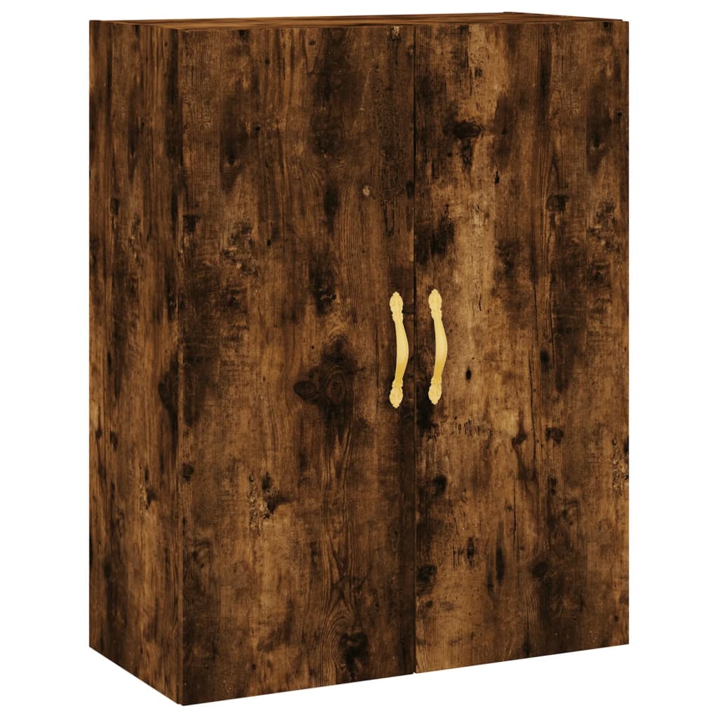 vidaXL Witrynka przydymiony dąb 69,5x34x180 cm materiał drewnopochodny