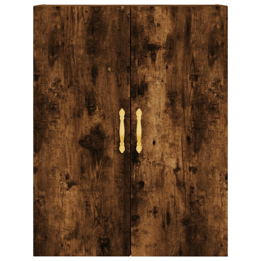 vidaXL Witrynka przydymiony dąb 69,5x34x180 cm materiał drewnopochodny
