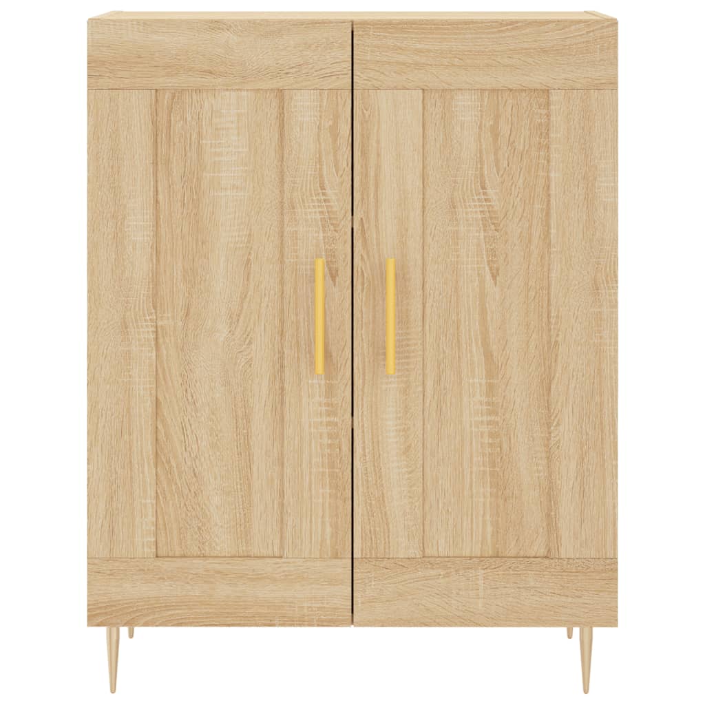 vidaXL Witrynka, dąb sonoma, 69,5x34x180 cm, materiał drewnopochodny