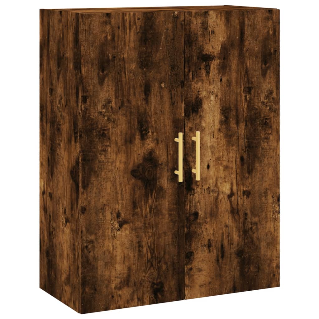 vidaXL Witrynka przydymiony dąb 69,5x34x180 cm materiał drewnopochodny