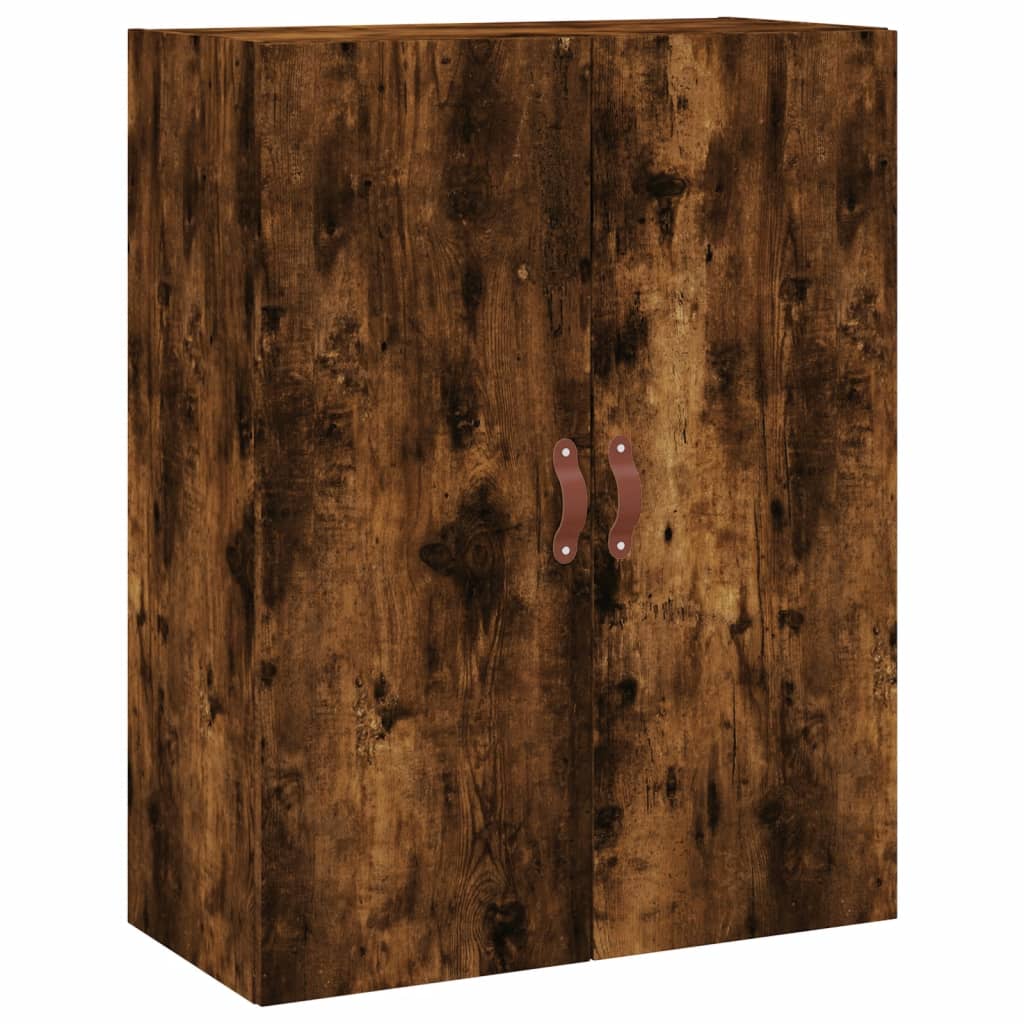 vidaXL Witrynka przydymiony dąb 69,5x34x180 cm materiał drewnopochodny