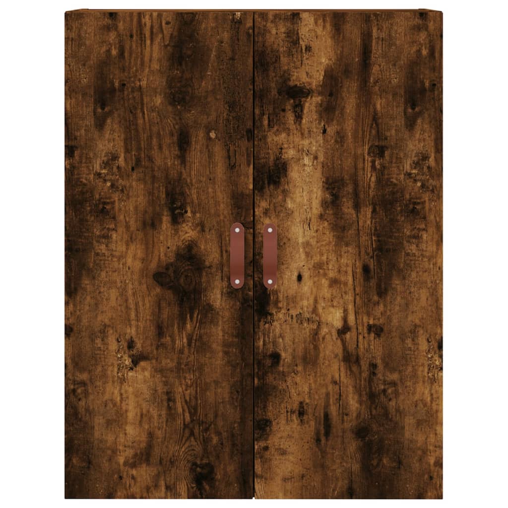 vidaXL Witrynka przydymiony dąb 69,5x34x180 cm materiał drewnopochodny