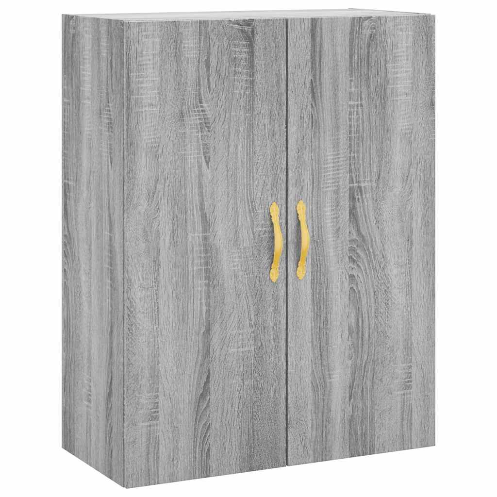 vidaXL Witrynka szary dąb sonoma 69,5x34x180cm materiał drewnopochodny