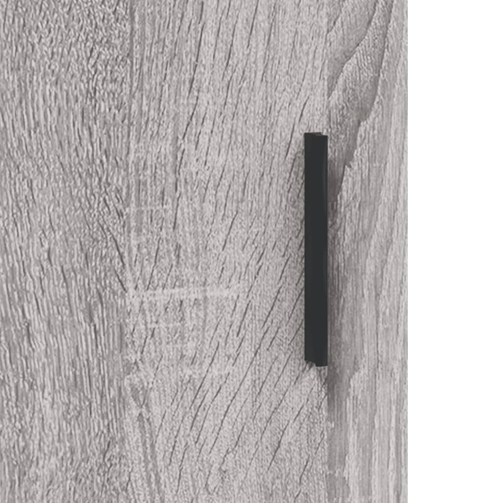 vidaXL Witrynka szary dąb sonoma 69,5x34x180cm materiał drewnopochodny