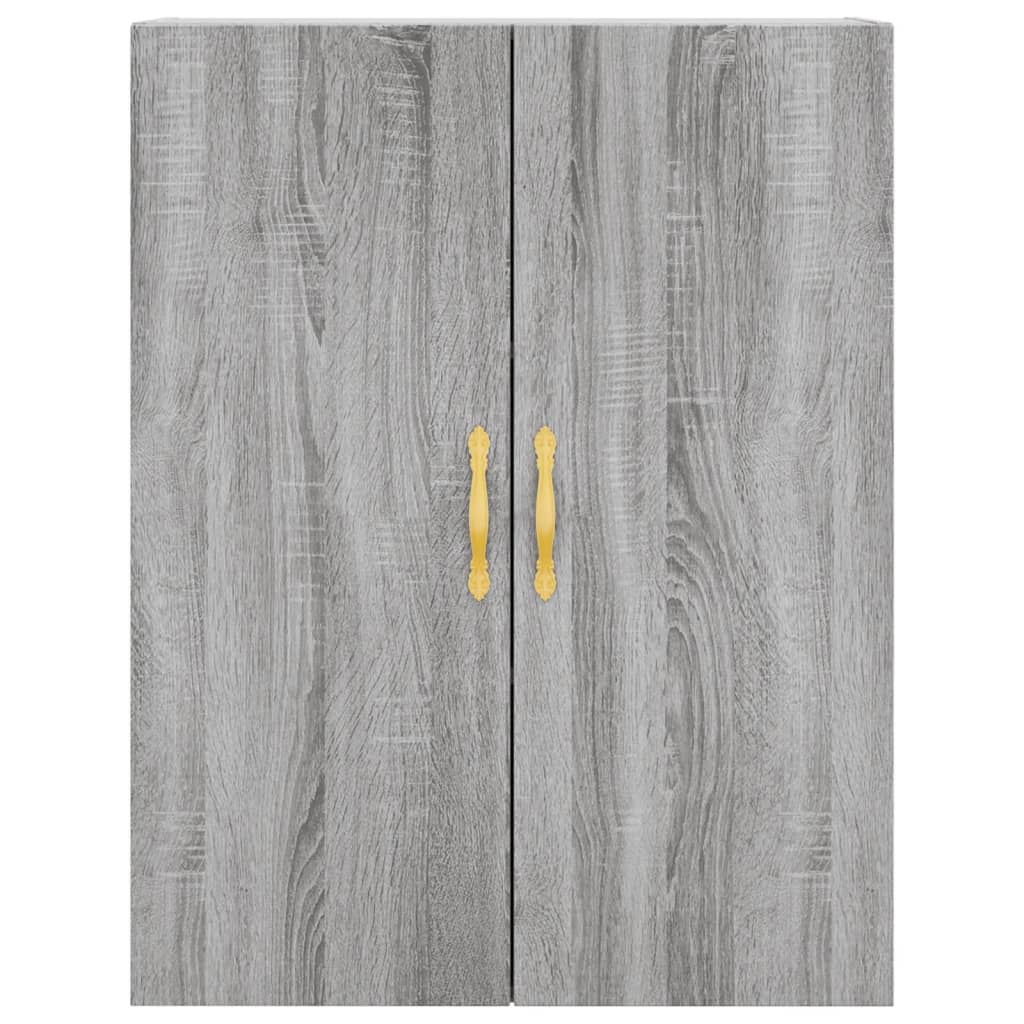 vidaXL Witrynka szary dąb sonoma 69,5x34x180cm materiał drewnopochodny