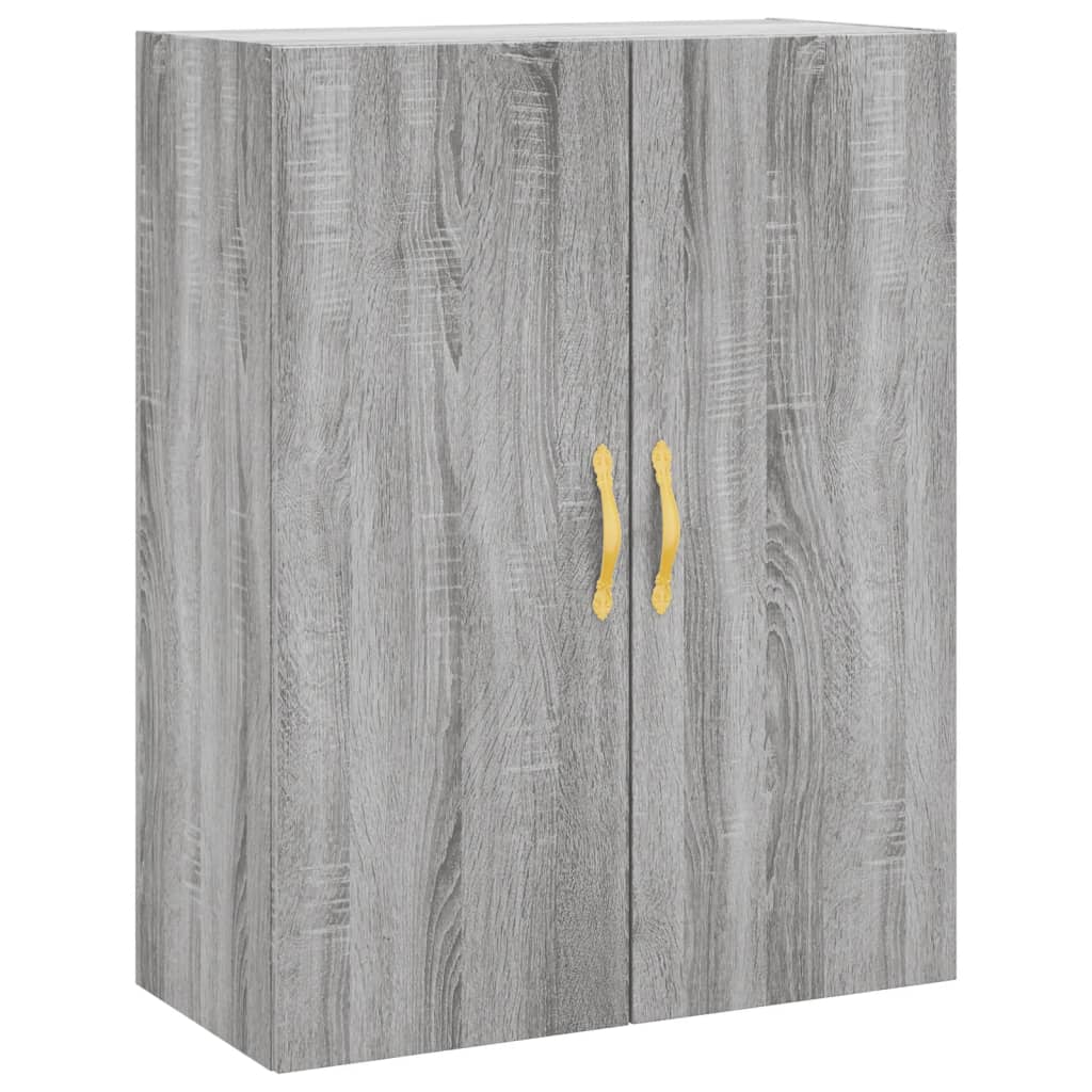 vidaXL Witrynka szary dąb sonoma 69,5x34x180cm materiał drewnopochodny