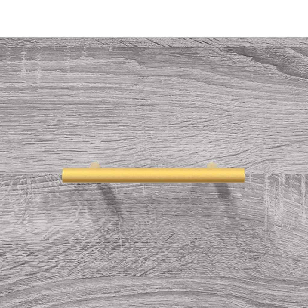 vidaXL Witrynka szary dąb sonoma 69,5x34x180cm materiał drewnopochodny