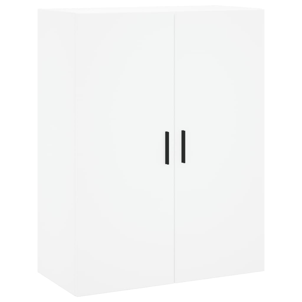 vidaXL Witrynka, biała, 69,5x34x180 cm, materiał drewnopochodny