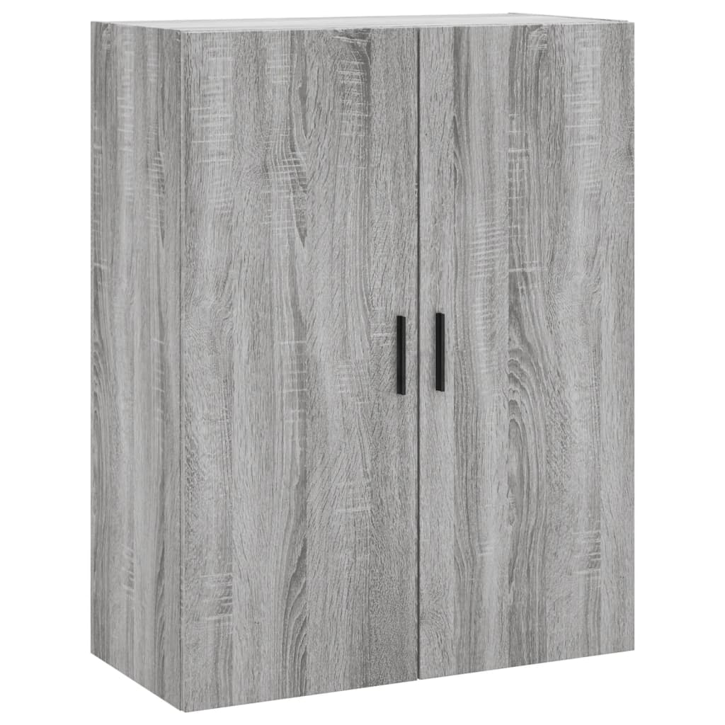 vidaXL Witrynka szary dąb sonoma 69,5x34x180cm materiał drewnopochodny
