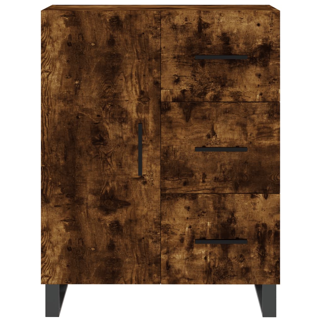 vidaXL Witrynka przydymiony dąb 69,5x34x180 cm materiał drewnopochodny