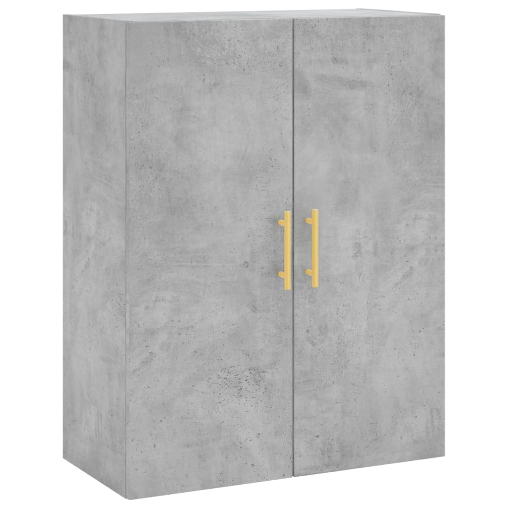 vidaXL Witrynka, szarość betonu 69,5x34x180 cm materiał drewnopochodny