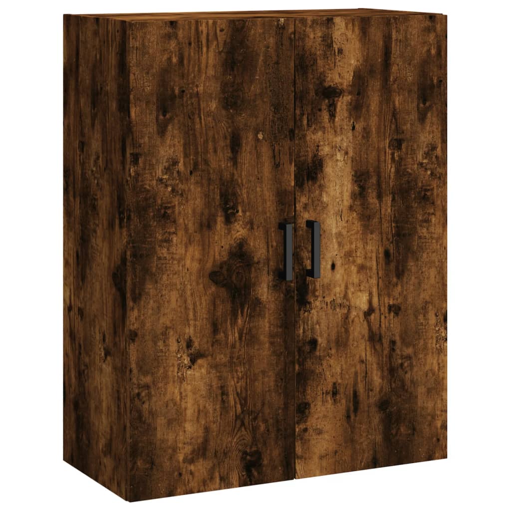 vidaXL Witrynka przydymiony dąb 69,5x34x180 cm materiał drewnopochodny