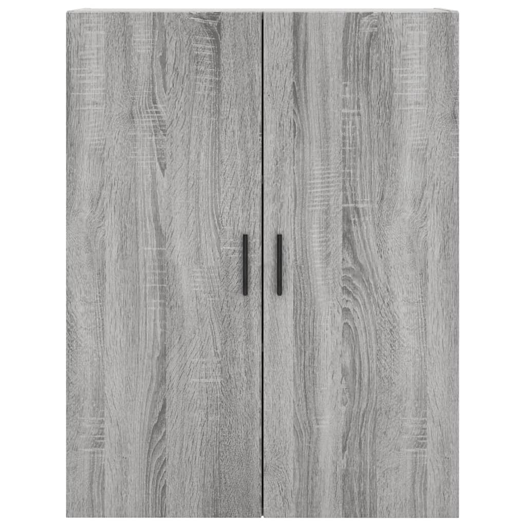 vidaXL Witrynka szary dąb sonoma 69,5x34x180cm materiał drewnopochodny