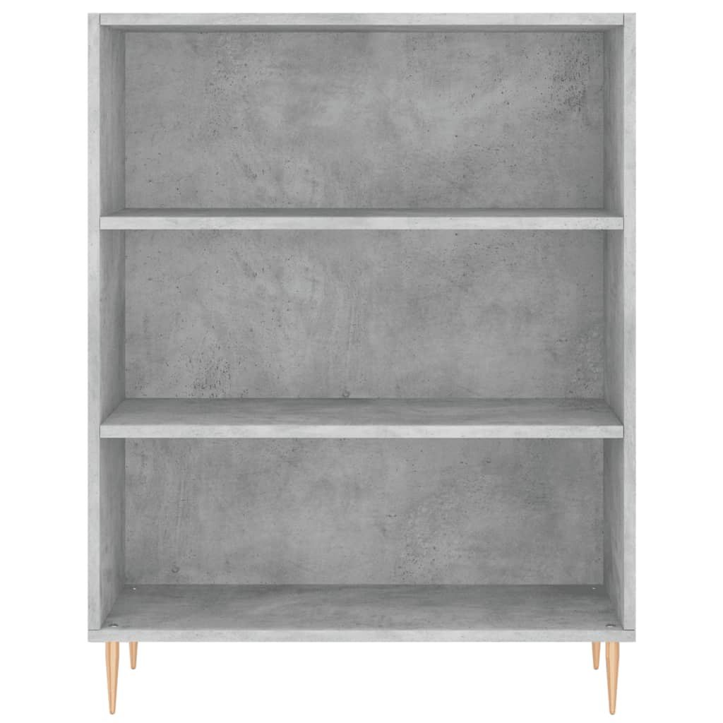 vidaXL Witrynka, szarość betonu 69,5x34x180 cm materiał drewnopochodny