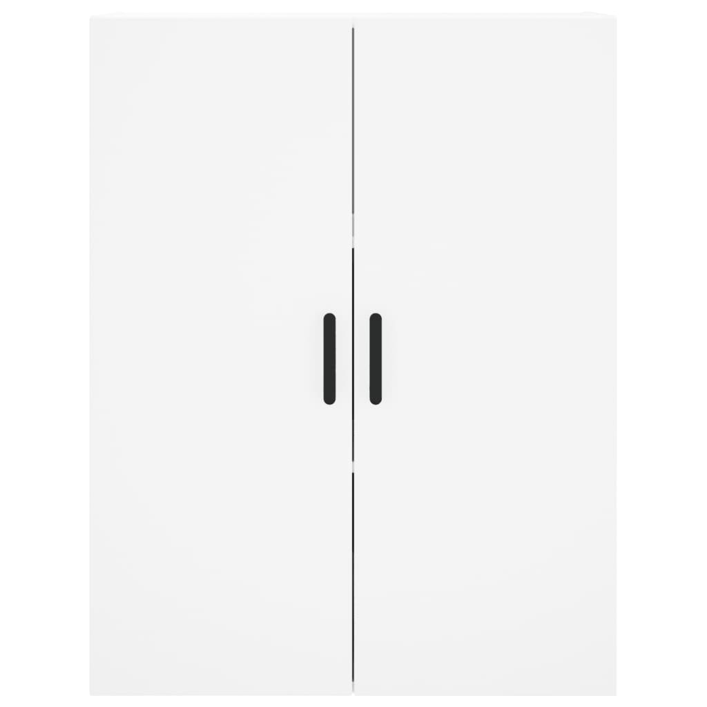 vidaXL Witrynka, biała, 69,5x34x180 cm, materiał drewnopochodny