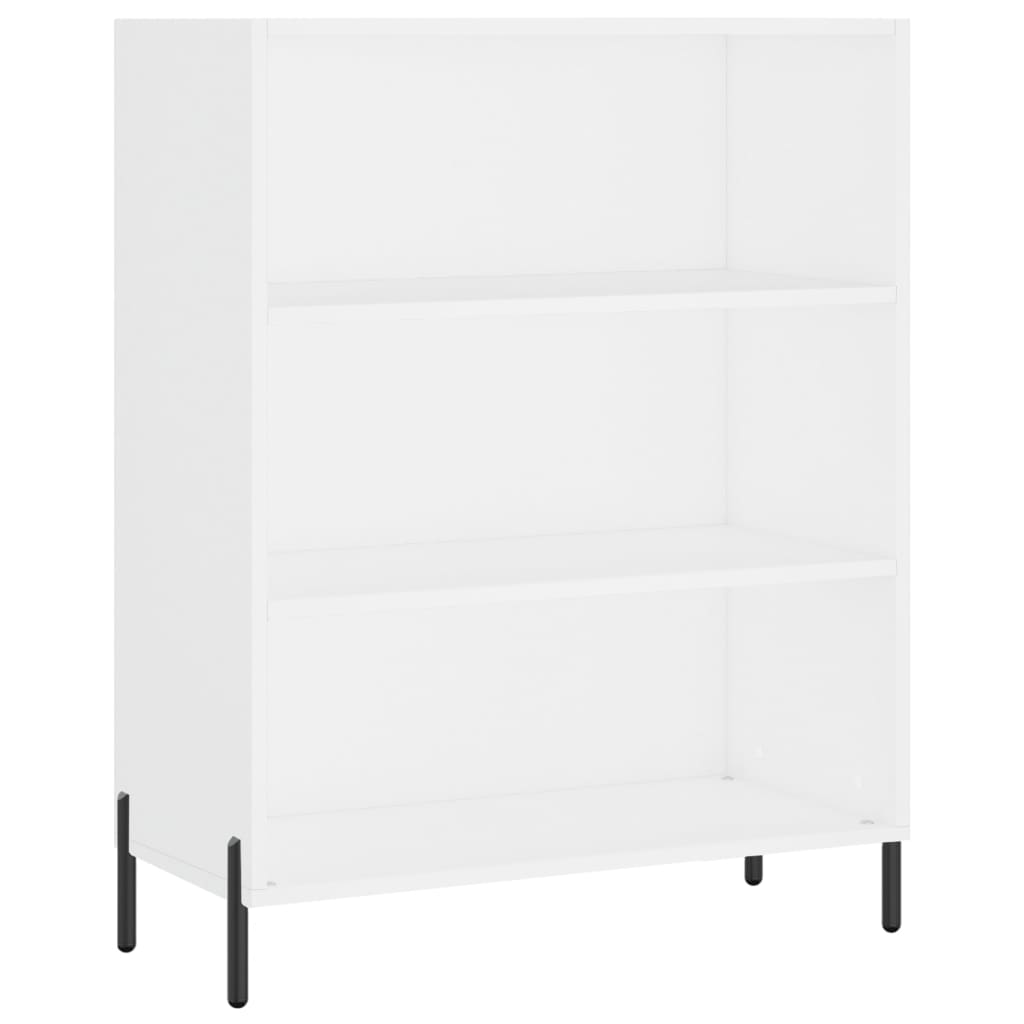 vidaXL Witrynka, biała, 69,5x34x180 cm, materiał drewnopochodny