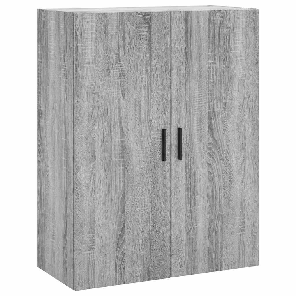 vidaXL Witrynka szary dąb sonoma 69,5x34x180cm materiał drewnopochodny