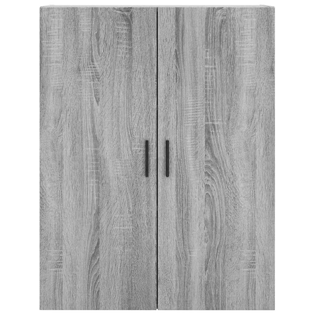 vidaXL Witrynka szary dąb sonoma 69,5x34x180cm materiał drewnopochodny