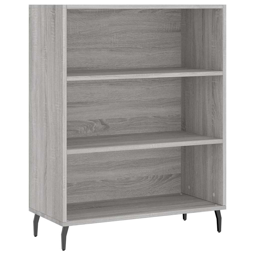 vidaXL Witrynka szary dąb sonoma 69,5x34x180cm materiał drewnopochodny