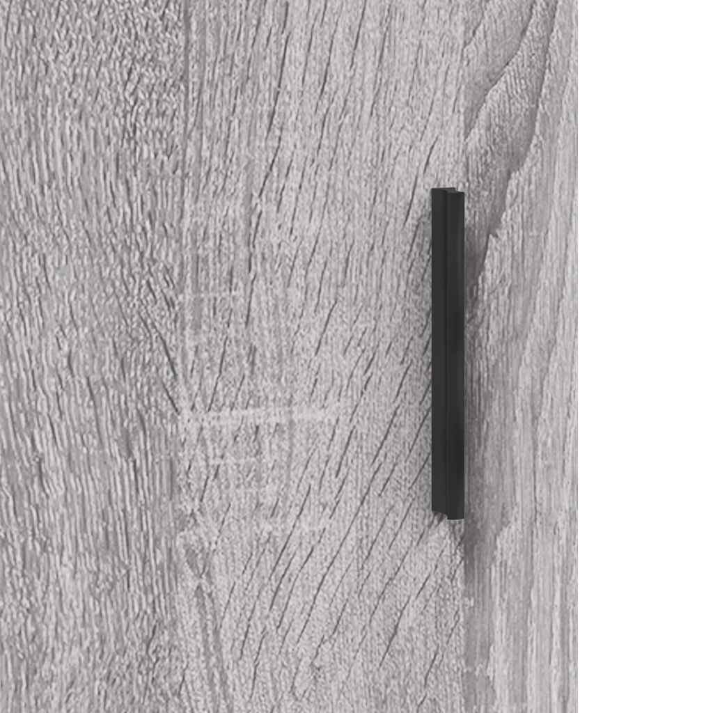 vidaXL Witrynka szary dąb sonoma 69,5x34x180cm materiał drewnopochodny
