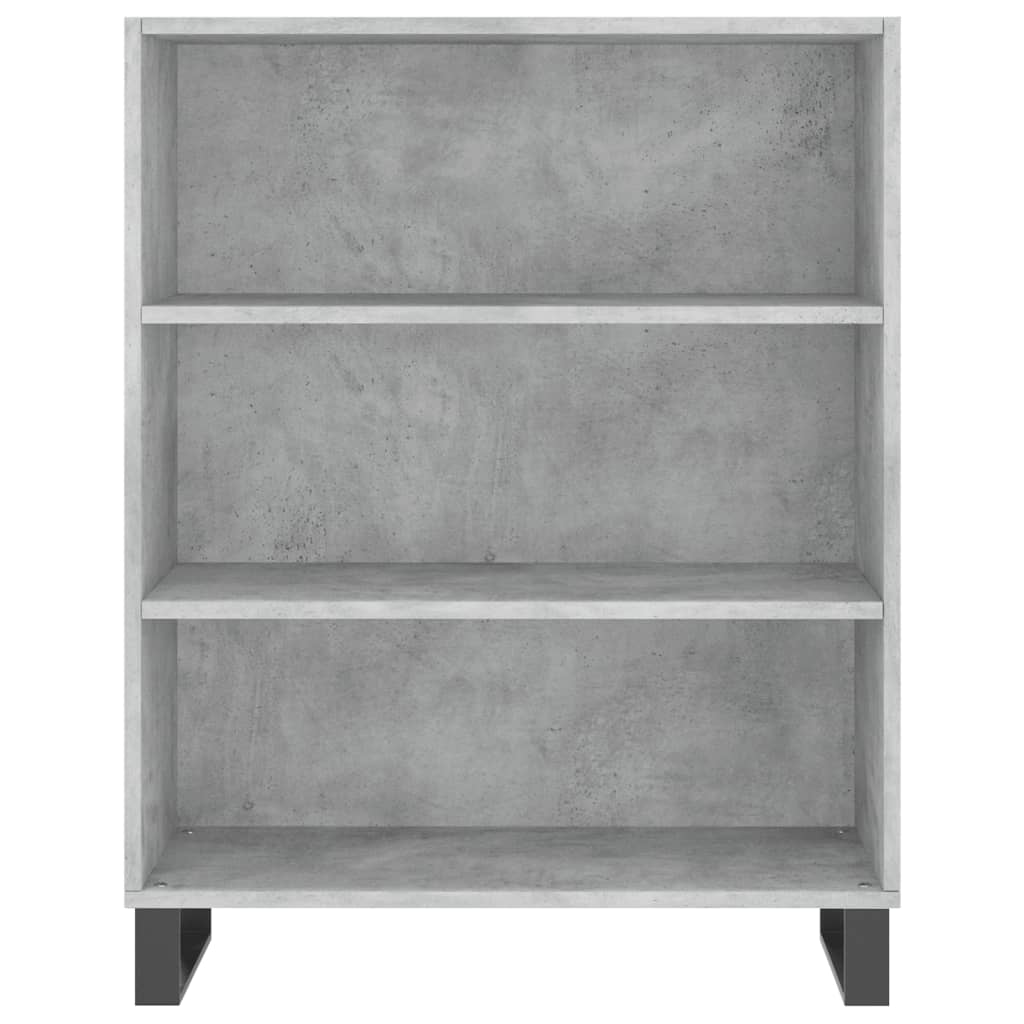 vidaXL Witrynka, szarość betonu 69,5x34x180 cm materiał drewnopochodny