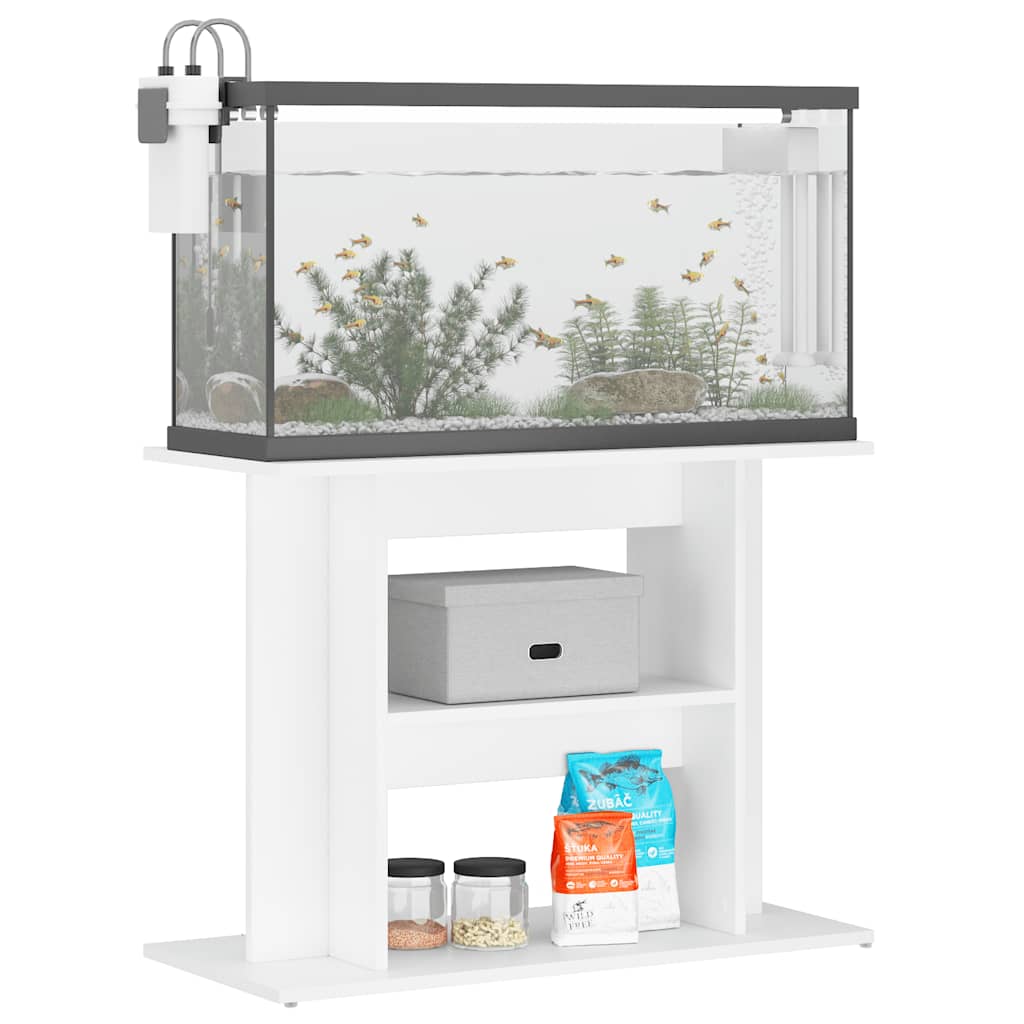 vidaXL Szafka pod akwarium, biała, 80x35x60 cm