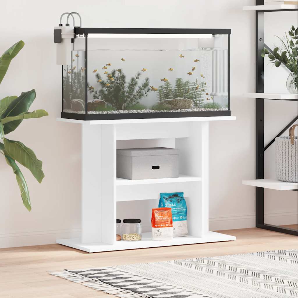 vidaXL Szafka pod akwarium, biała, 80x35x60 cm