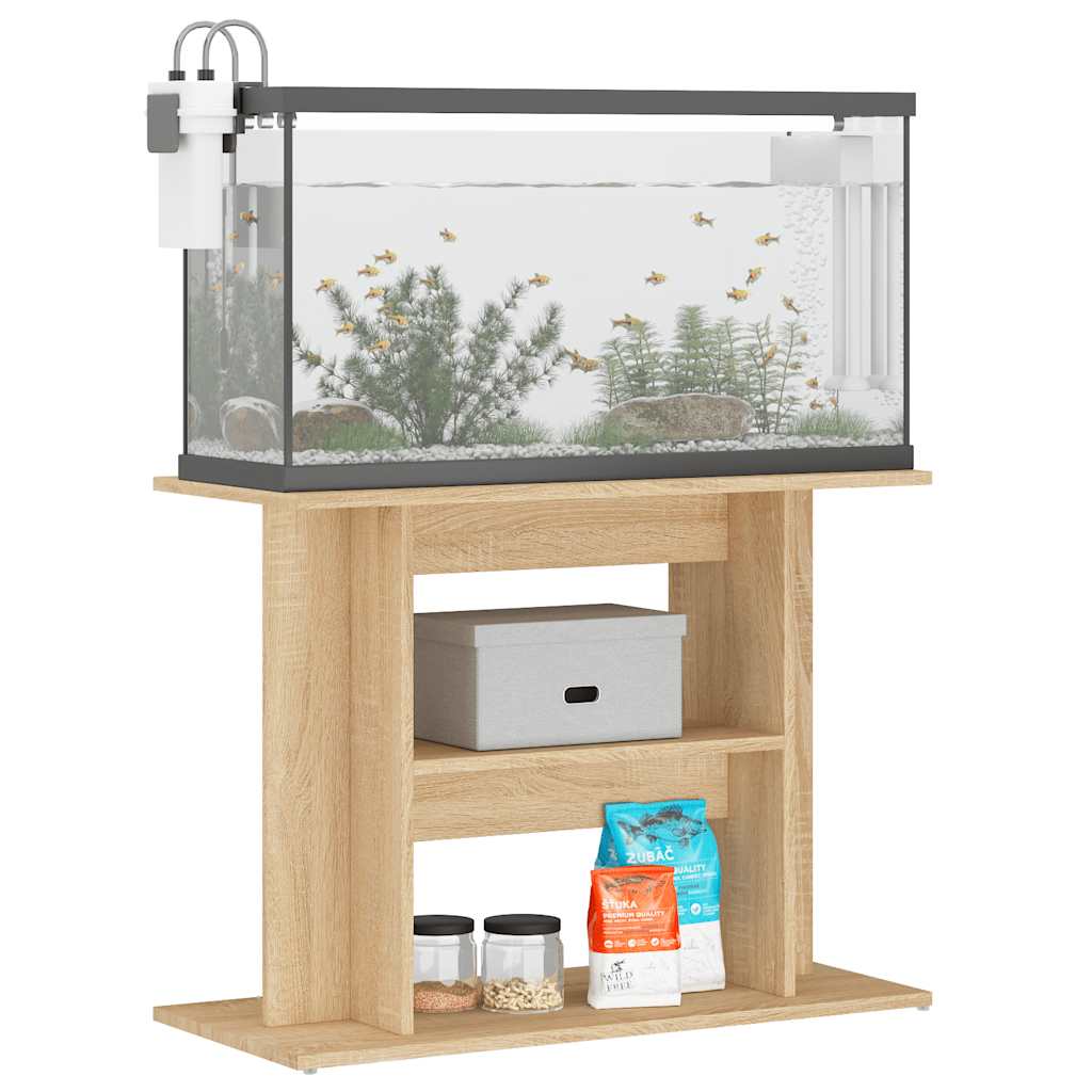 vidaXL Szafka pod akwarium, dąb sonoma, 80x35x60 cm