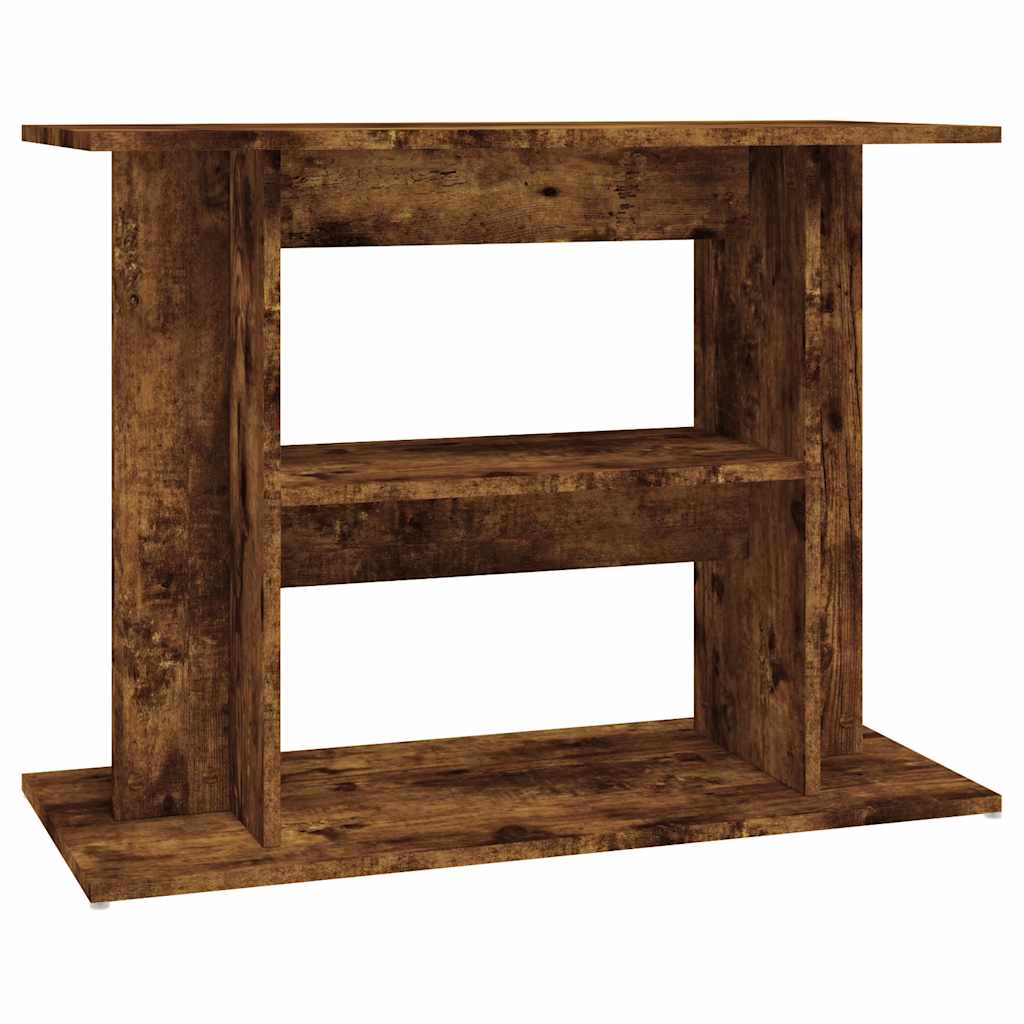 vidaXL Stojak pod akwarium dąb wędzony 80x35x60 cm Drewno konstrukcyjne